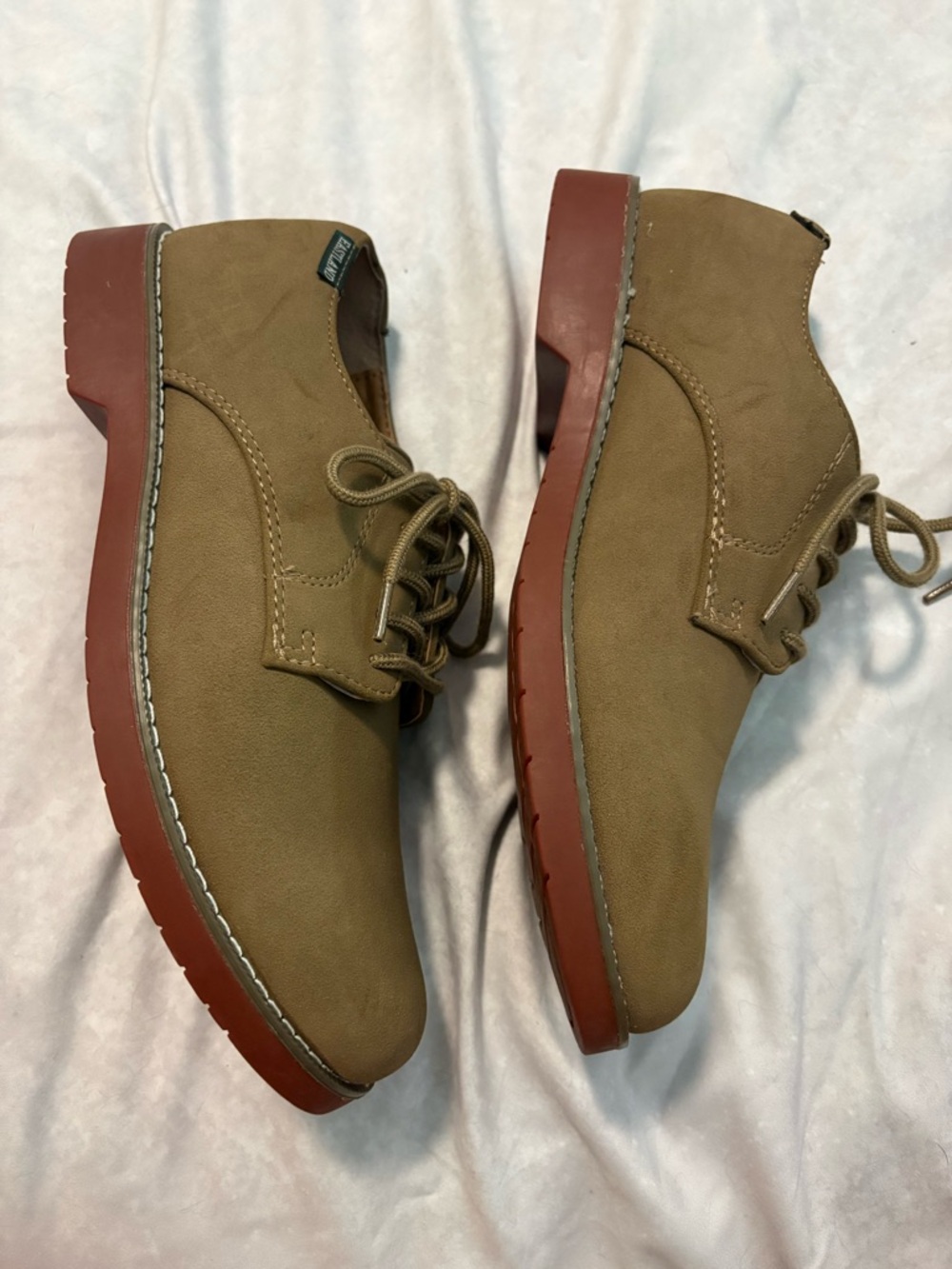 Eastland Buck Suede Oxford Shoes in Tan suede Lace Up Unisex Shoe EU 40 - Picture 5 of 13